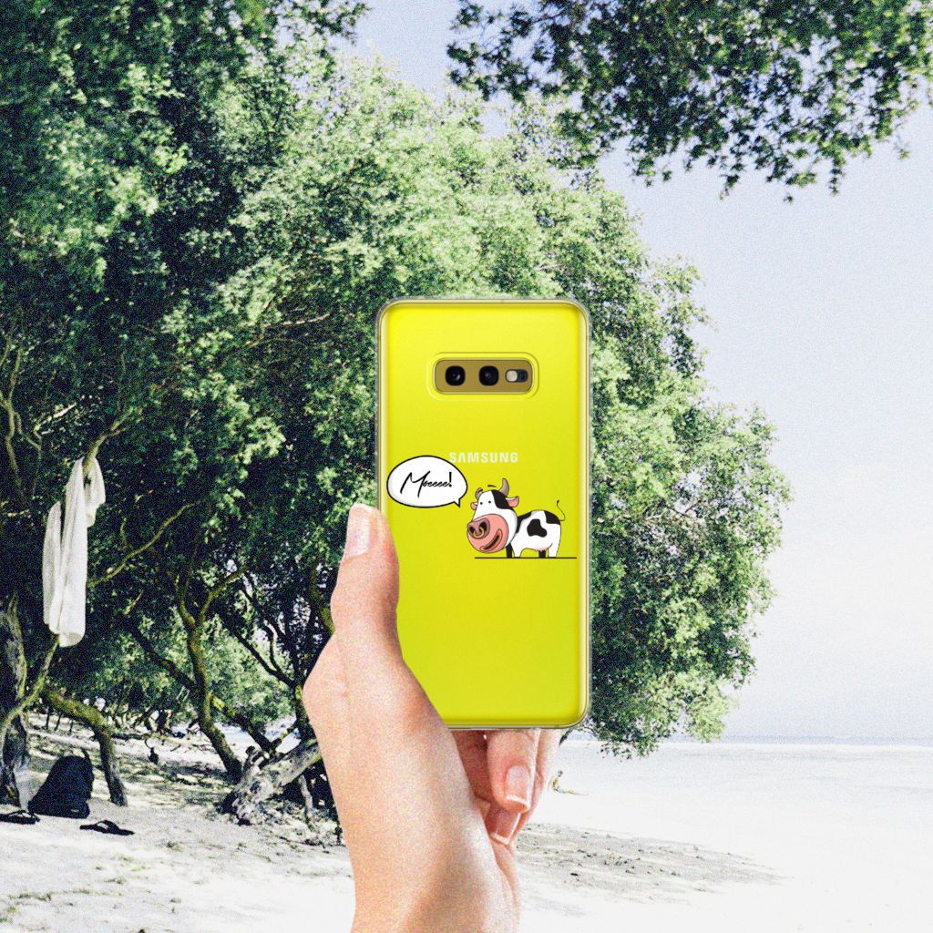 Samsung Galaxy S10e Telefoonhoesje met Naam Cow