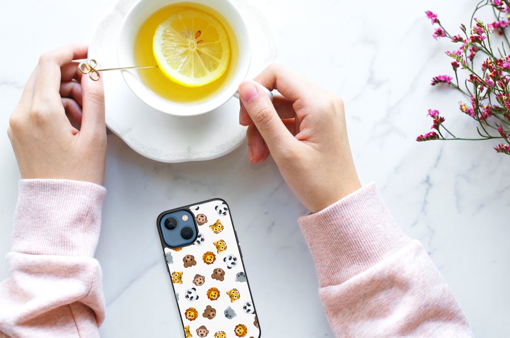 Back Case voor Apple iPhone 13 mini Dieren Emojis B2C Telecom