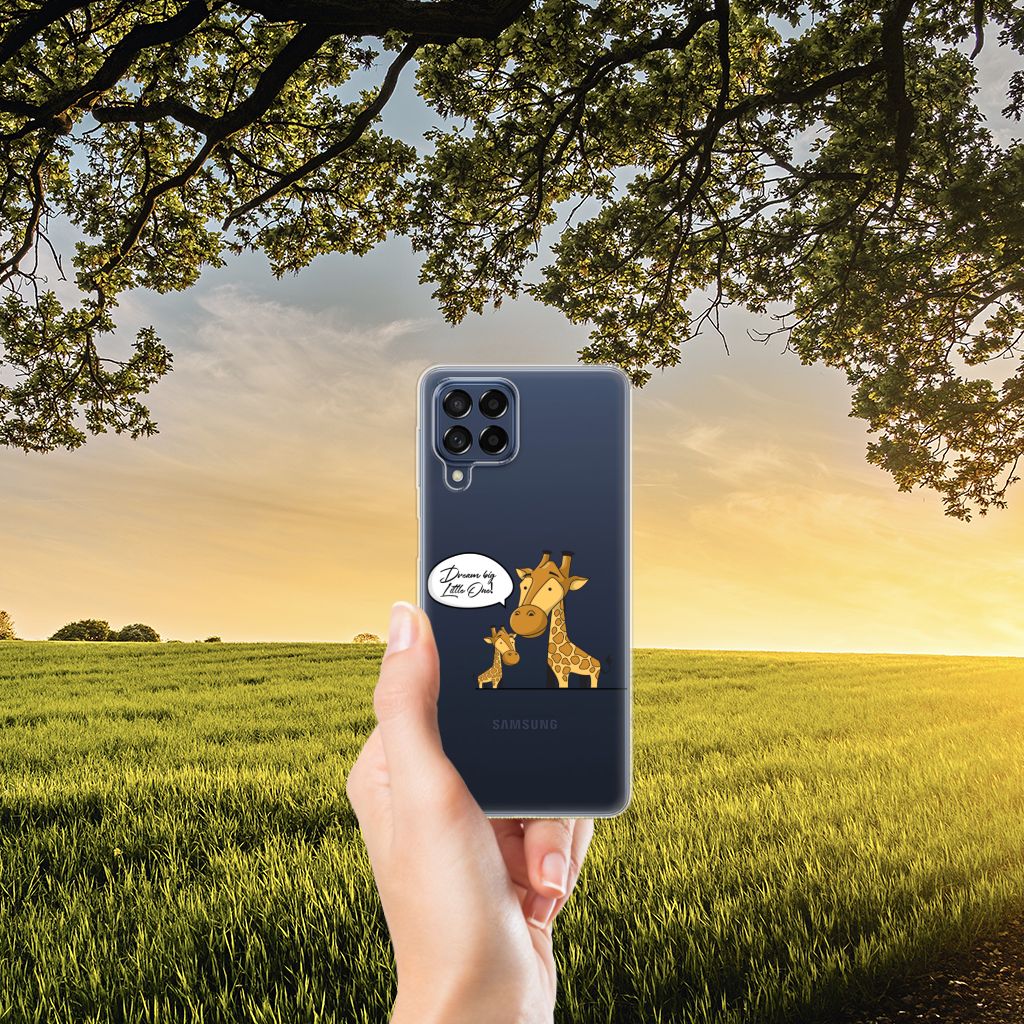 Samsung Galaxy M53 Telefoonhoesje met Naam Giraffe B2C Telecom
