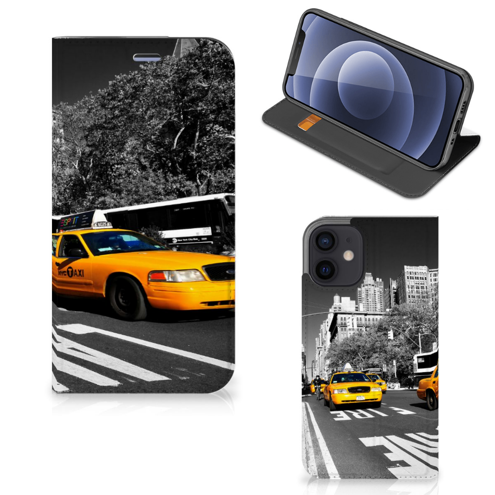iPhone 12 Mini Book Cover New York Taxi - B2C Telecom