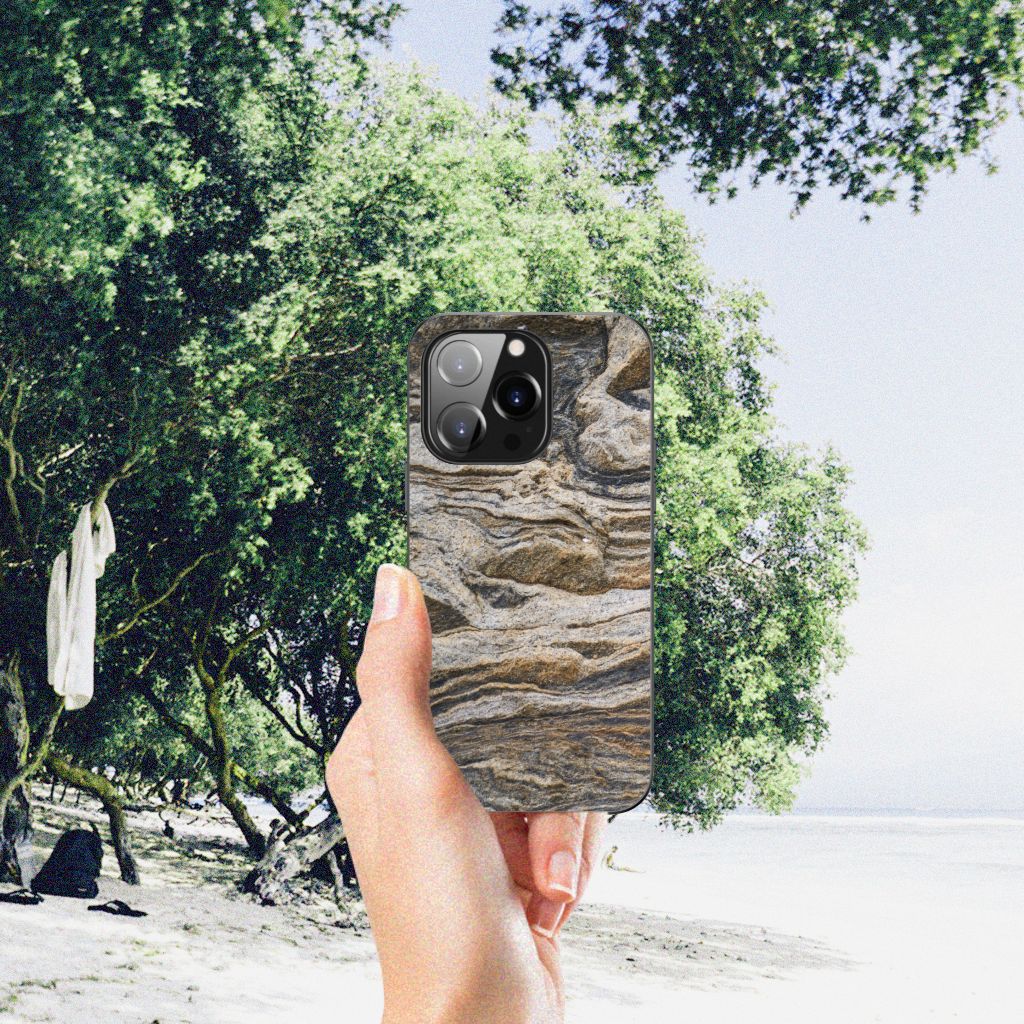 iPhone 14 Pro Marmeren Print Telefoonhoesje Steen B2C Telecom