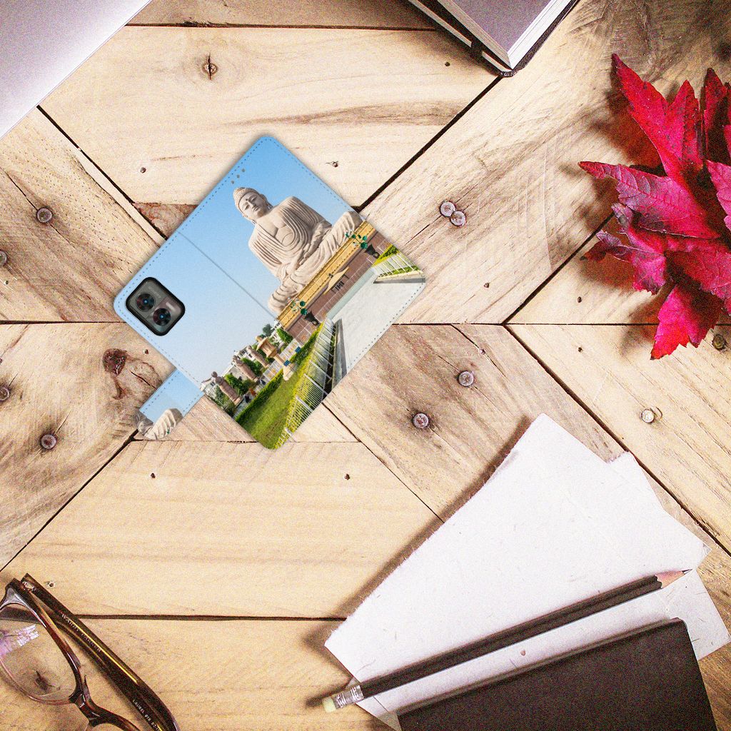 Motorola Edge 30 Neo Flip Cover Boeddha