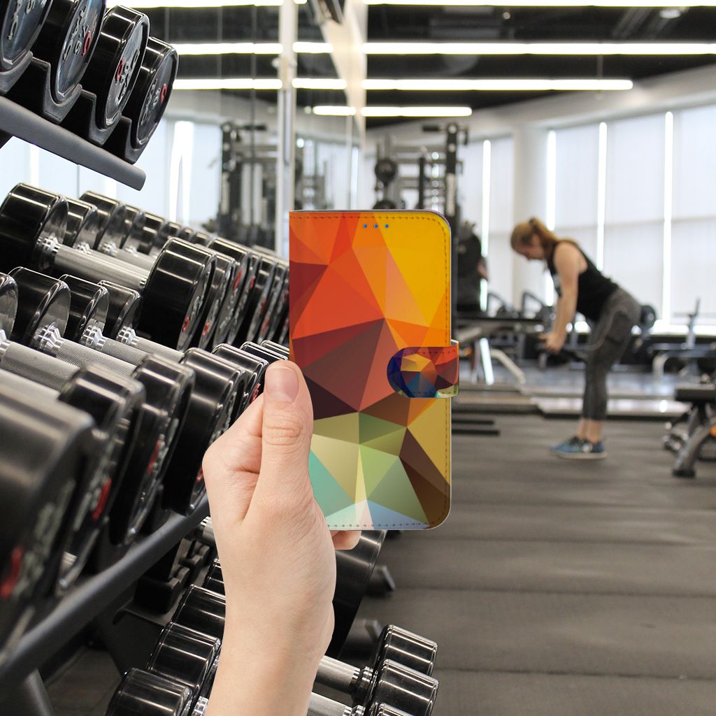 OPPO Reno6 5G Book Case Polygon Color