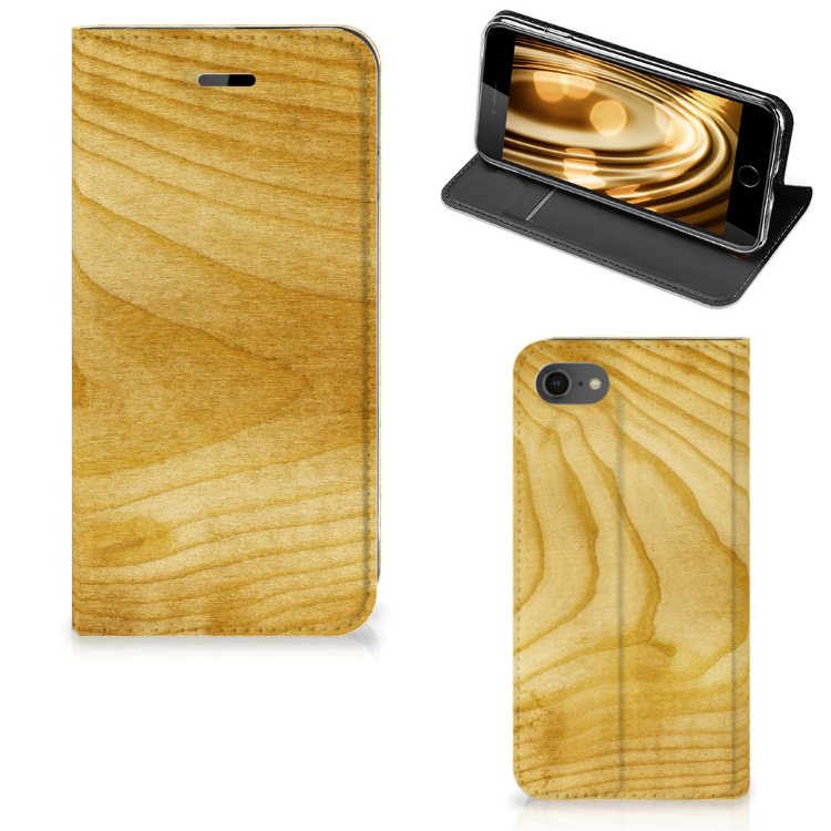 iPhone 7 | 8 | SE (2020) | SE (2022) Book Wallet Case Licht Hout