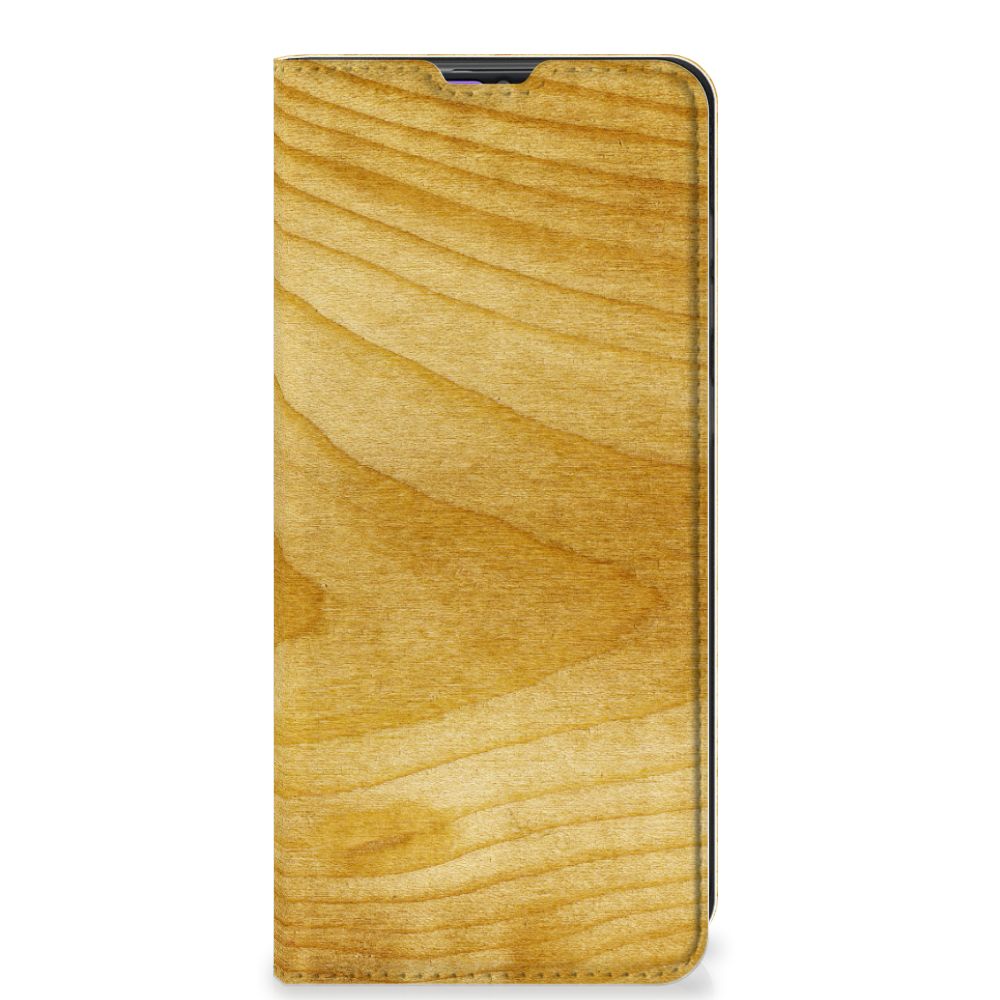 Samsung Galaxy A31 Book Wallet Case Licht Hout - B2C Telecom
