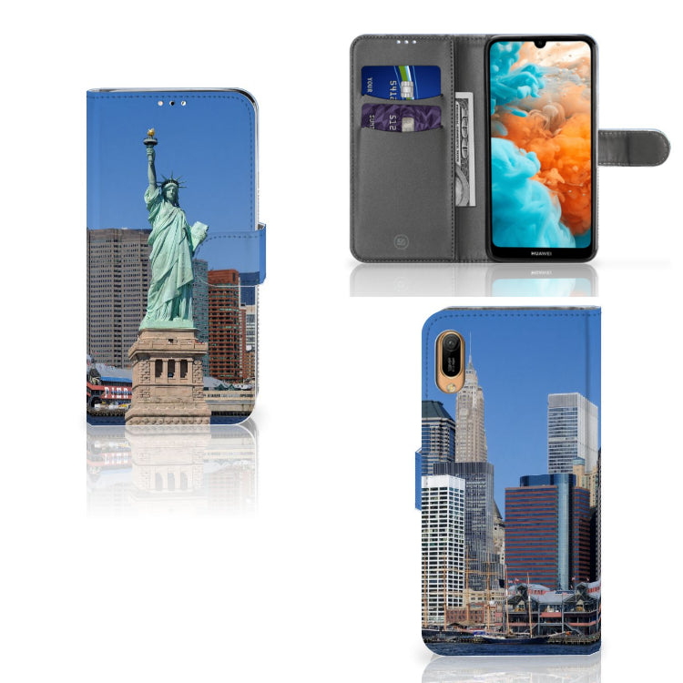 Huawei Y6 (2019) Flip Cover Vrijheidsbeeld