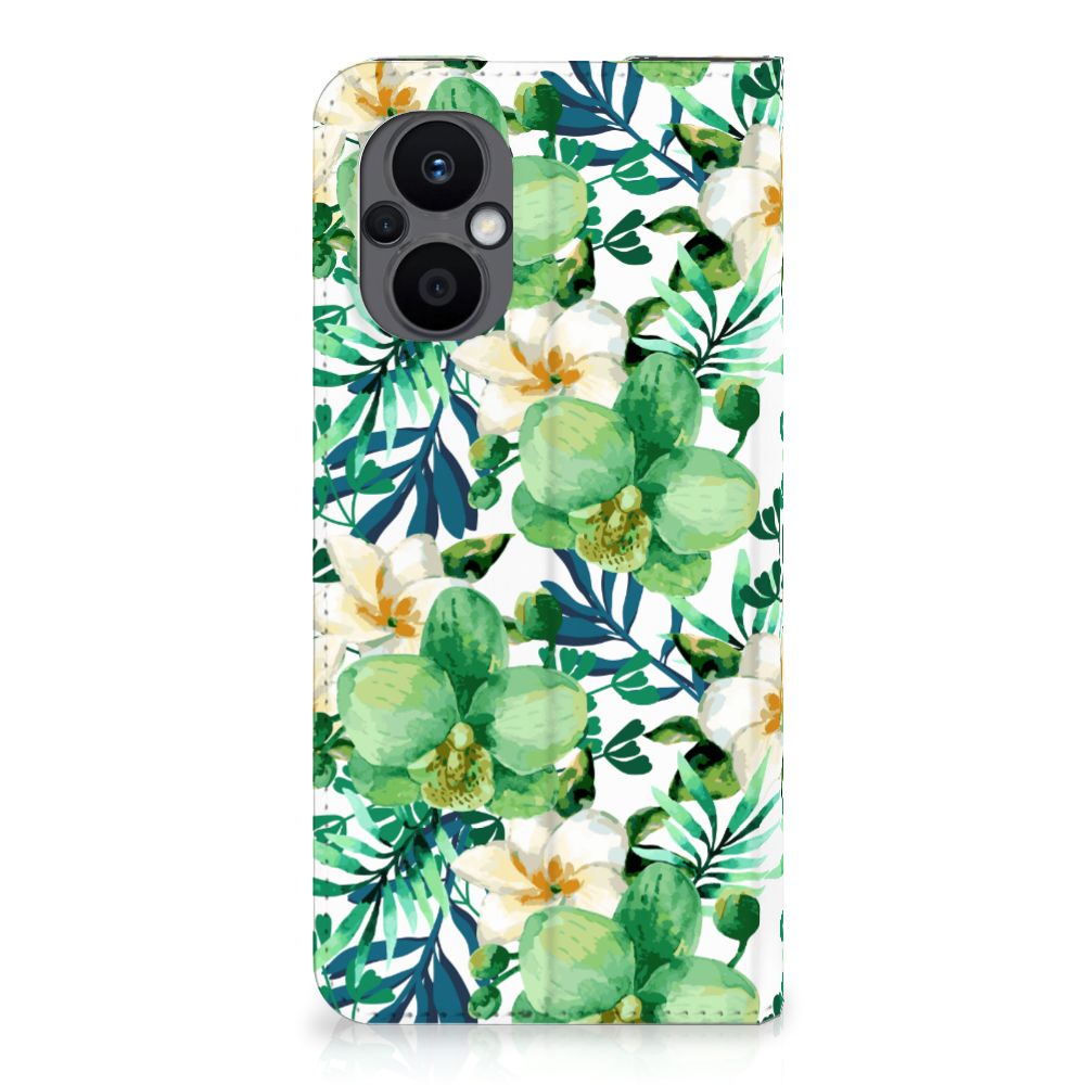 OPPO Reno8 Lite Smart Cover Orchidee Groen - B2C Telecom