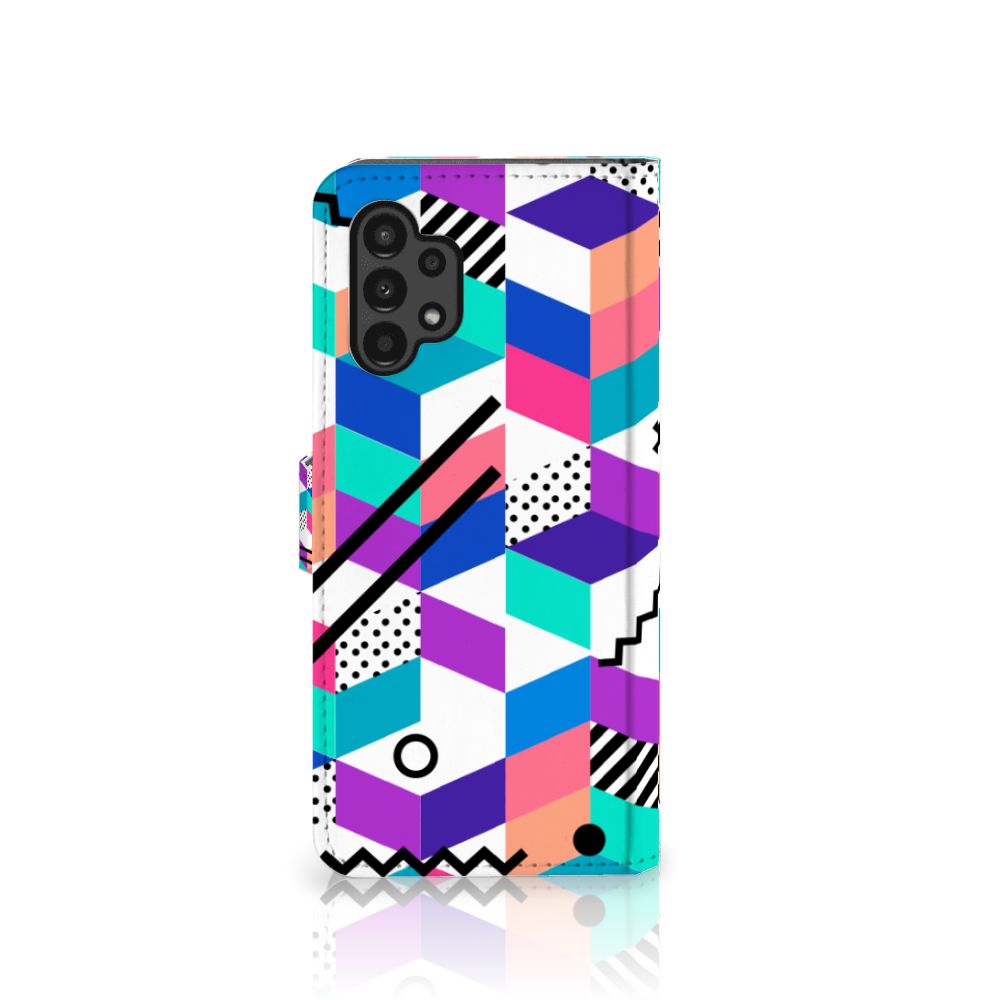 Samsung Galaxy A13 (4G) Book Case Blokken Kleurrijk