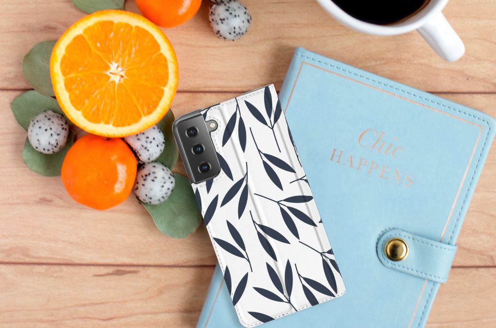 Samsung Galaxy S21 Plus Smart Cover Leaves Blue - B2C Telecom