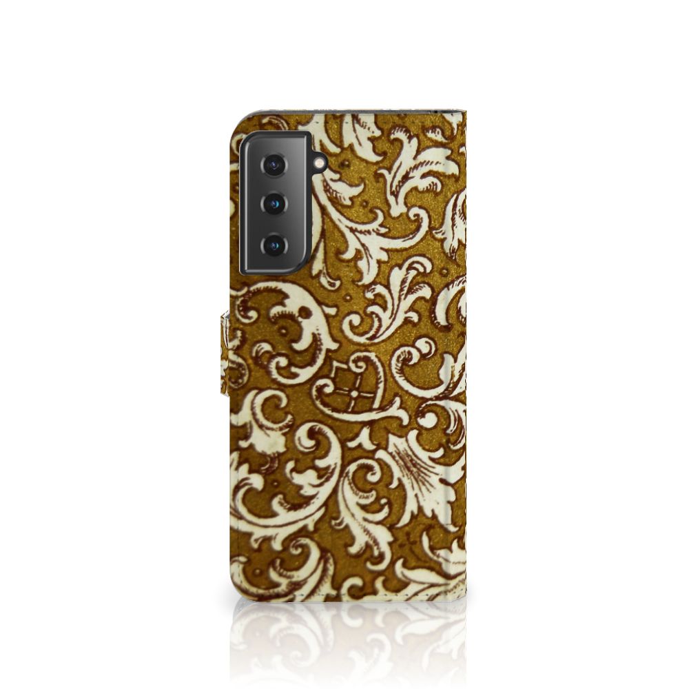 Wallet Case Samsung Galaxy S21 Plus Barok Goud