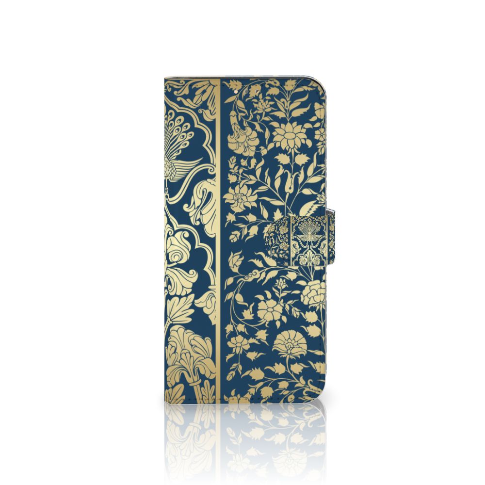 OPPO A15 Hoesje Beige Flowers