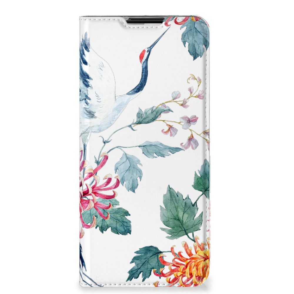 OnePlus Nord N100 Hoesje maken Bird Flowers - B2C Telecom