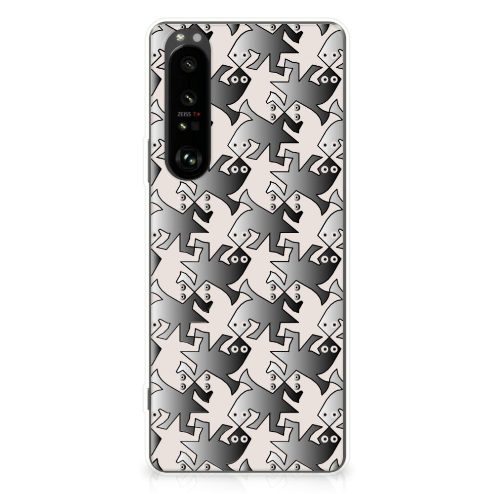 Sony Xperia 1 III TPU Hoesje Salamander Grey B2C Telecom