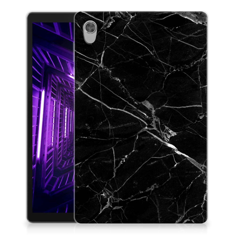 Lenovo Tab M10 HD (2de generatie) Tablet Back Cover Marmer Zwart - Origineel Cadeau Vader - B2C Telecom