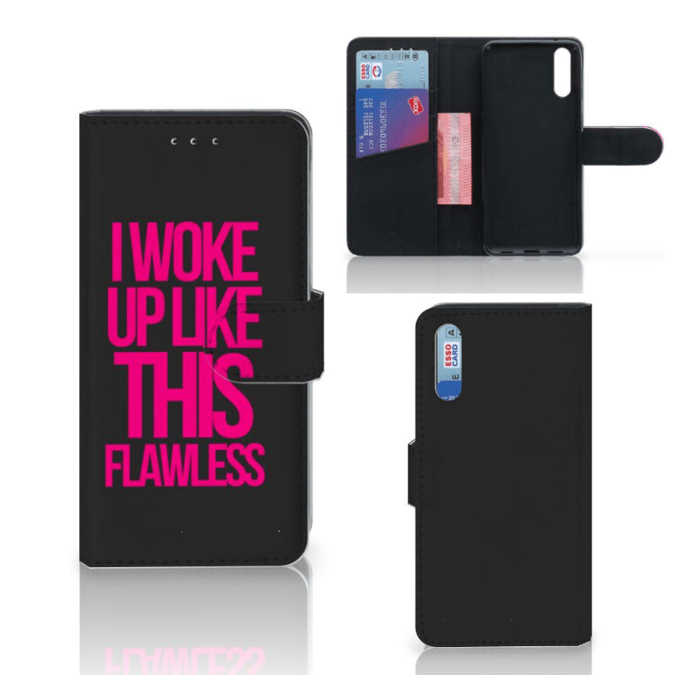 Huawei P20 Hoesje met naam Woke Up - Origineel Cadeau Zelf Maken