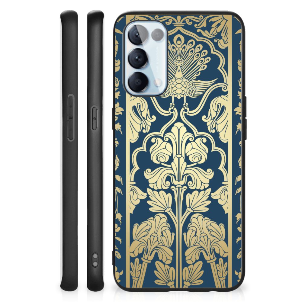 OPPO Reno5 5G | Find X3 Lite Bloemen Hoesje Beige Flowers