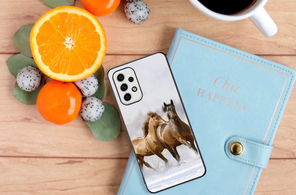 Samsung Galaxy A23 Dierenprint Telefoonhoesje Paarden B2C Telecom