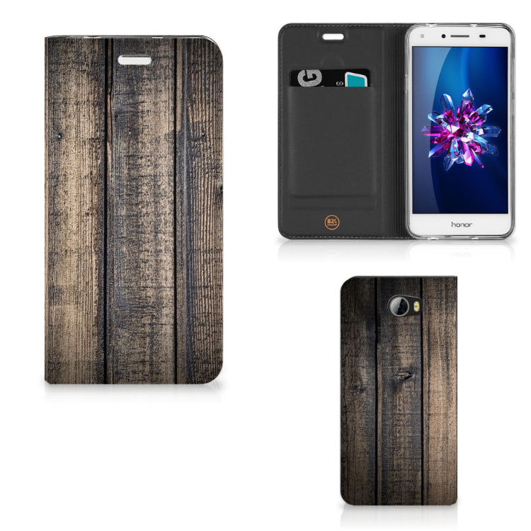 Huawei Y5 2 | Y6 Compact Book Wallet Case Steigerhout