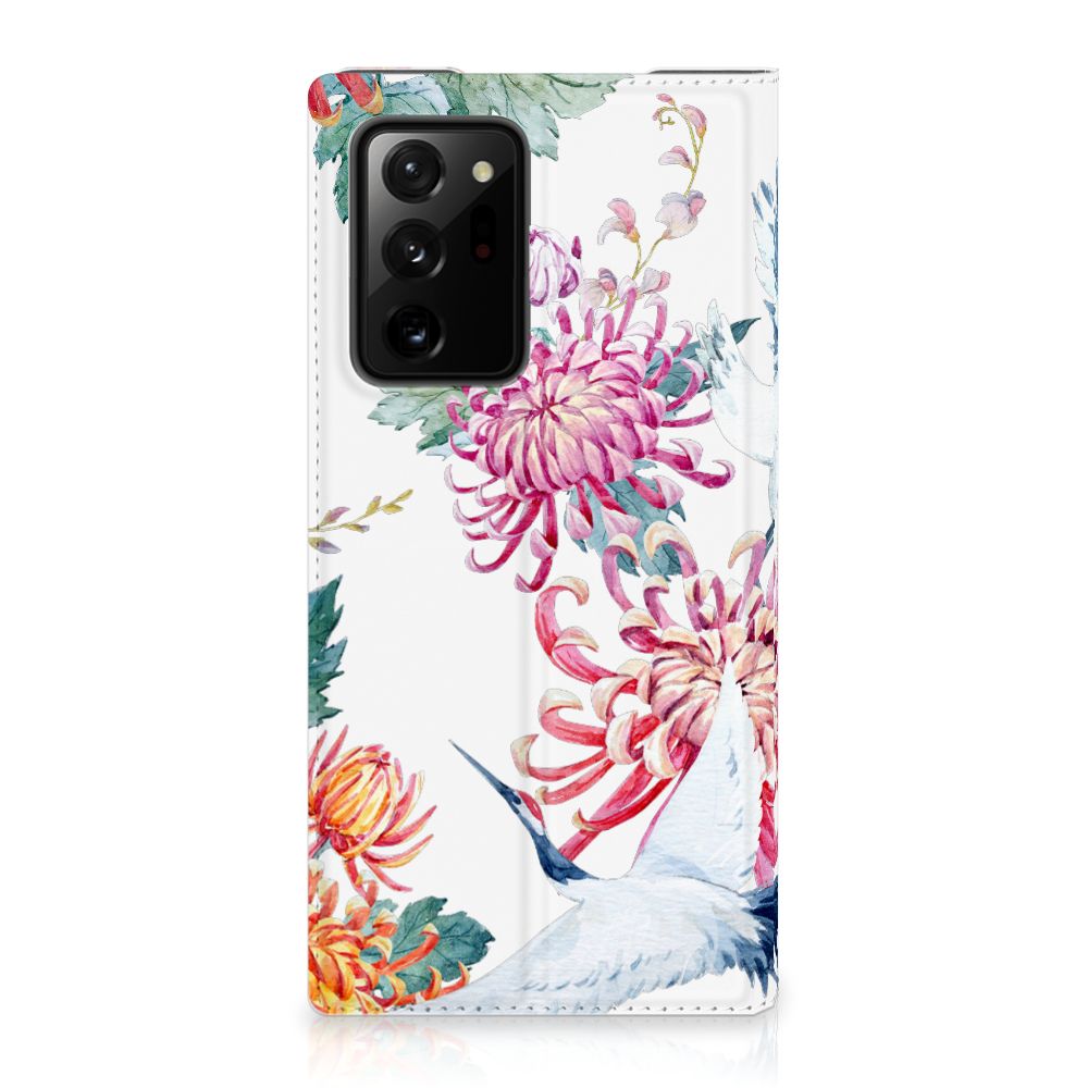 Samsung Galaxy Note 20 Ultra Hoesje maken Bird Flowers - B2C Telecom