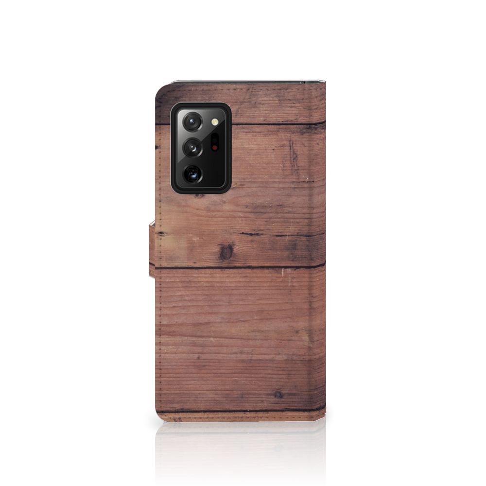 Samsung Galaxy Note20 Ultra Book Style Case Old Wood
