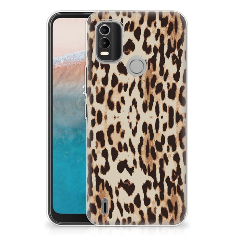 Nokia C21 Plus TPU Hoesje Leopard