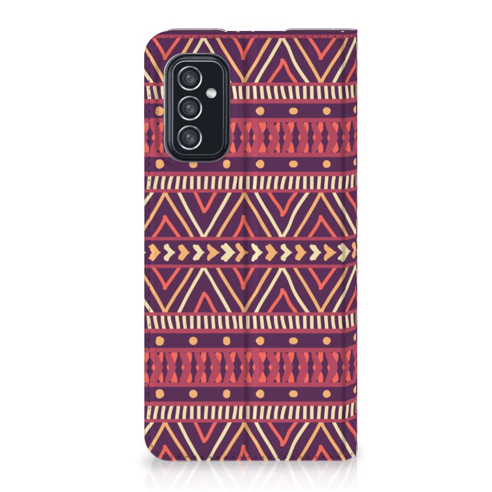 Samsung Galaxy M52 Hoesje met Magneet Aztec Paars - B2C Telecom