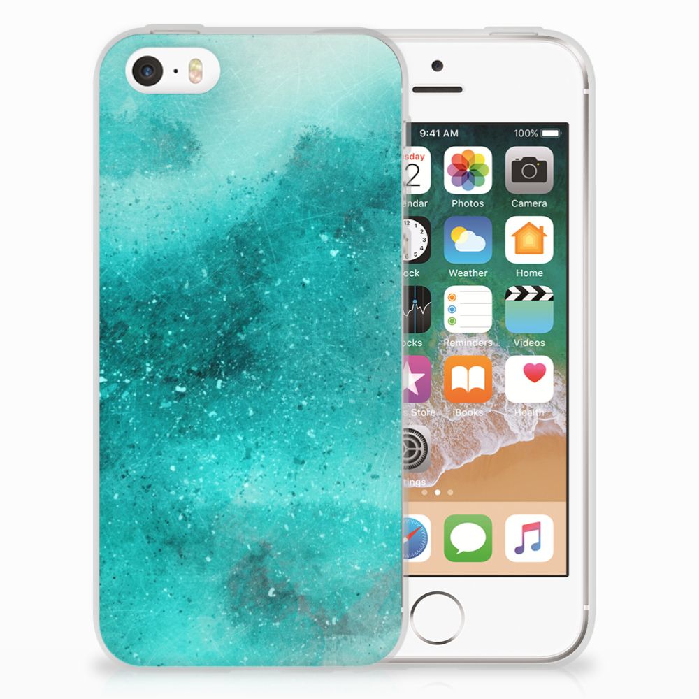 Hoesje maken Apple iPhone SE | 5S Painting Blue