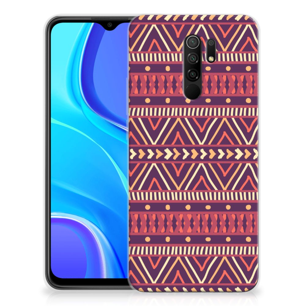 Xiaomi Redmi 9 TPU bumper Aztec Paars B2C Telecom