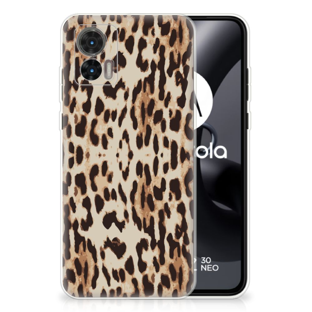 Motorola Edge 30 Neo TPU Hoesje Leopard B2C Telecom