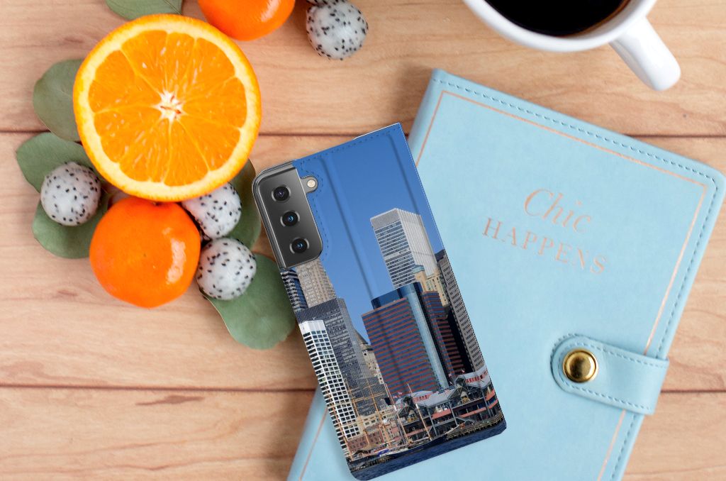 Samsung Galaxy S21 Plus Book Cover Vrijheidsbeeld - B2C Telecom