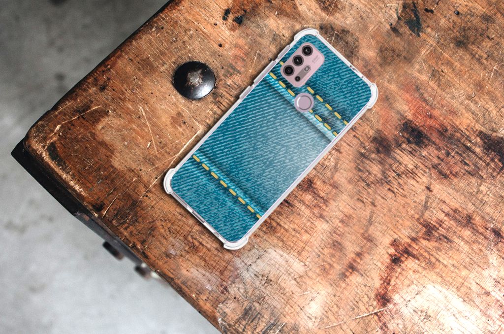 Motorola Moto G30 | G20 | G10 Anti Shock Bumper Case Jeans