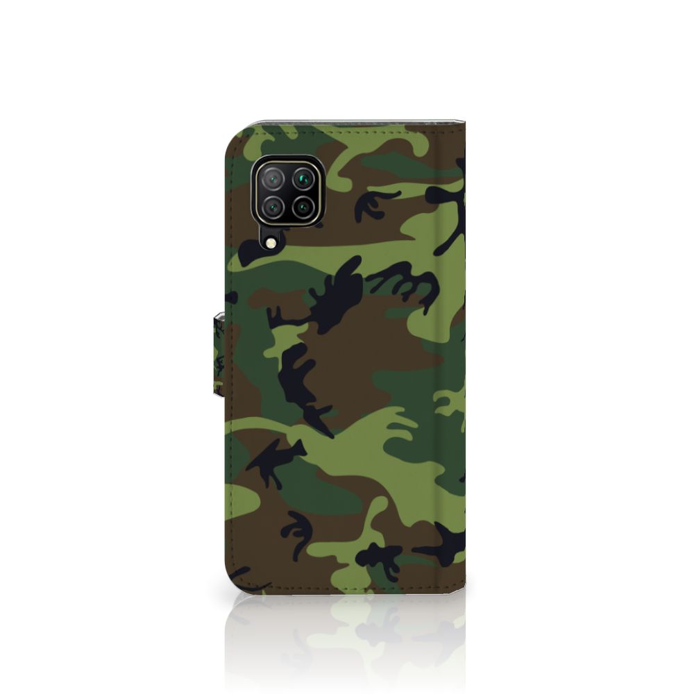 Huawei P40 Lite Telefoon Hoesje Army Dark
