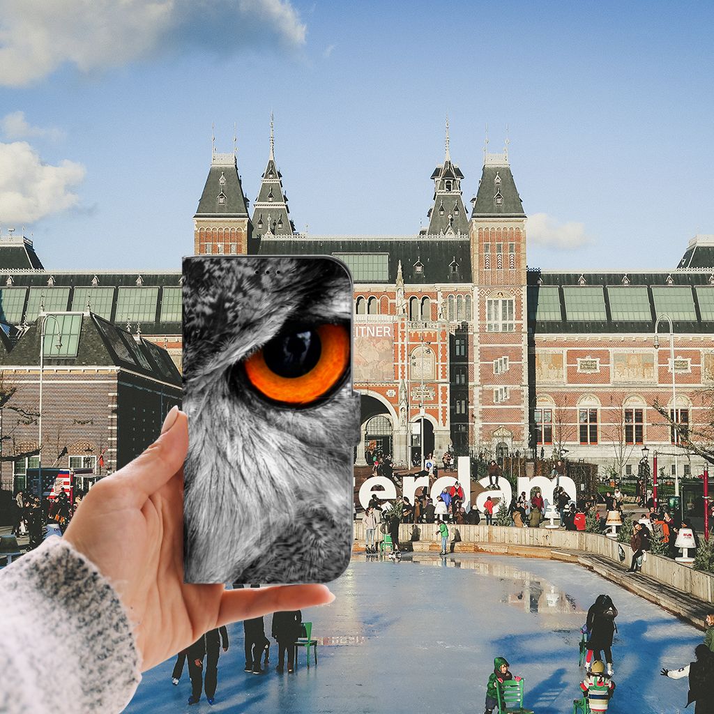 iPhone 13 Pro Max Telefoonhoesje met Pasjes Uil