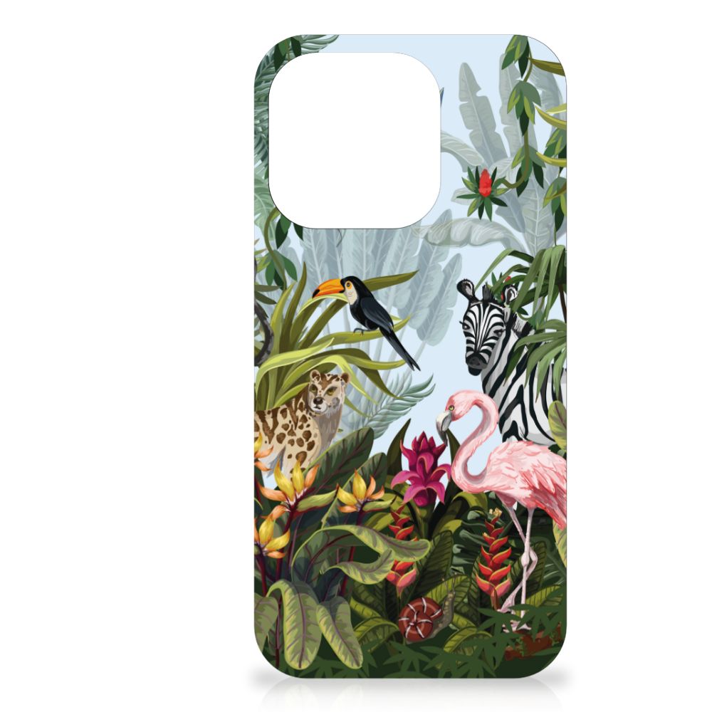 Dierenprint Telefoonhoesje voor iPhone 14 Pro Jungle B2C Telecom