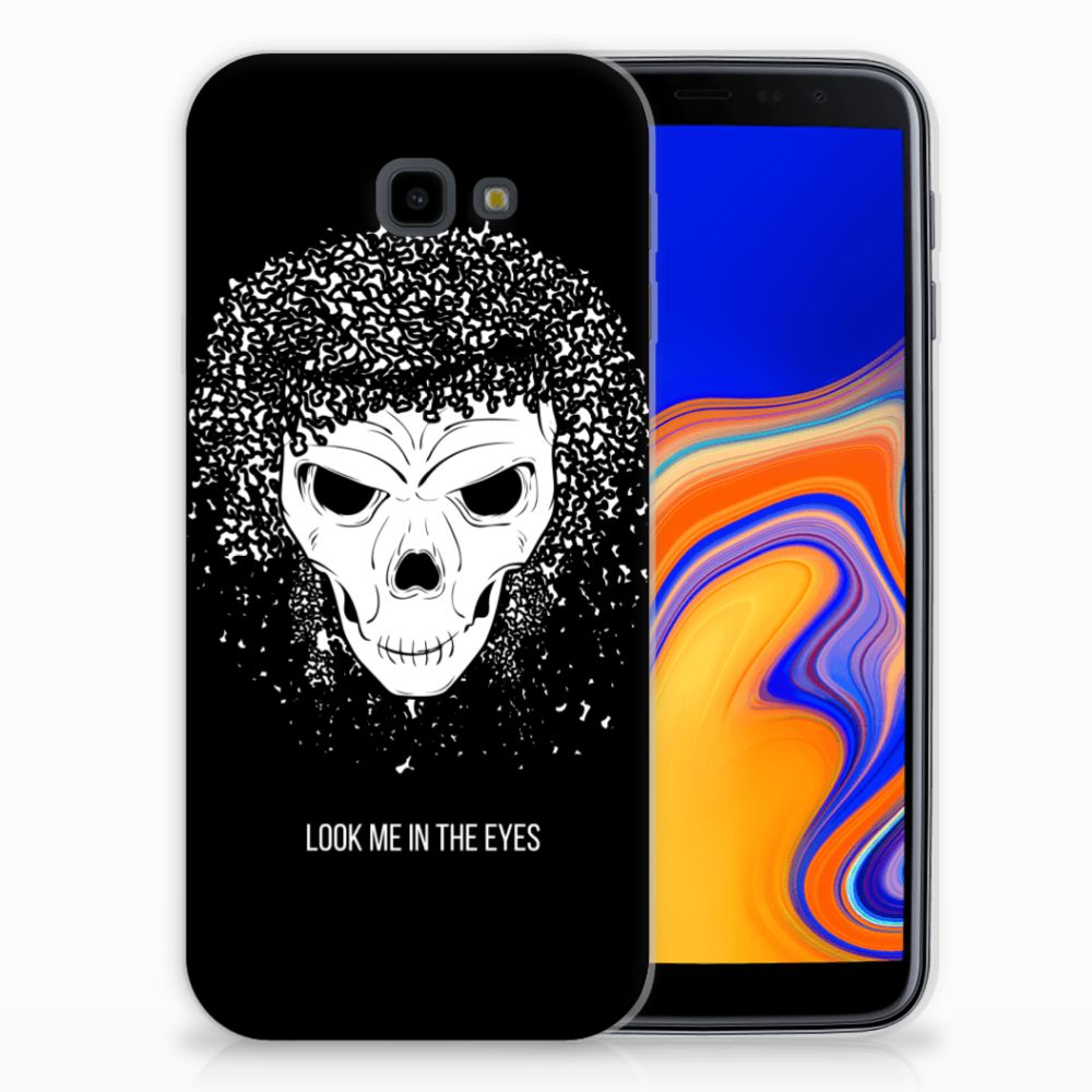 Silicone Back Case Samsung Galaxy J4 Plus (2018) Skull Hair