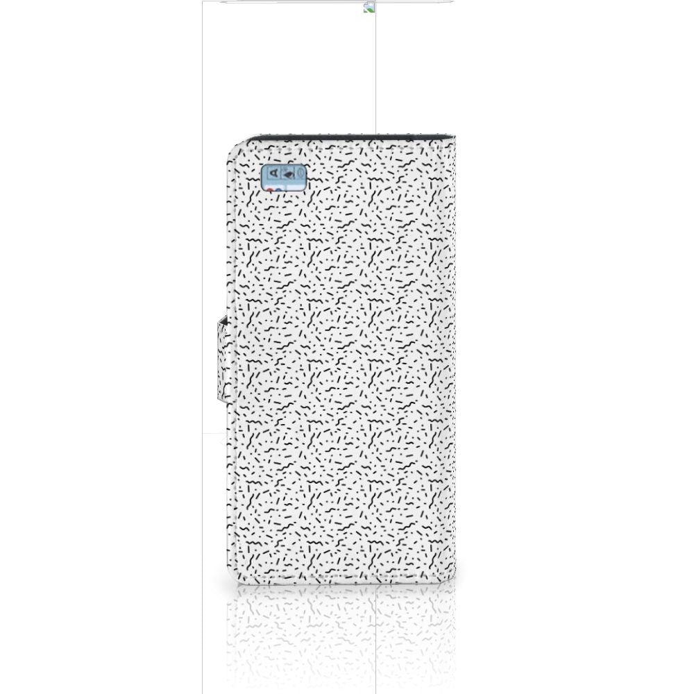 Huawei Ascend P8 Lite Telefoon Hoesje Stripes Dots