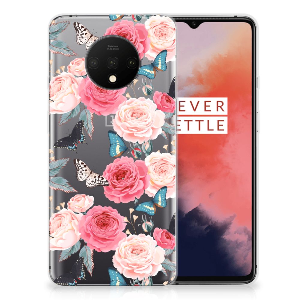 OnePlus 7T TPU Case Butterfly Roses