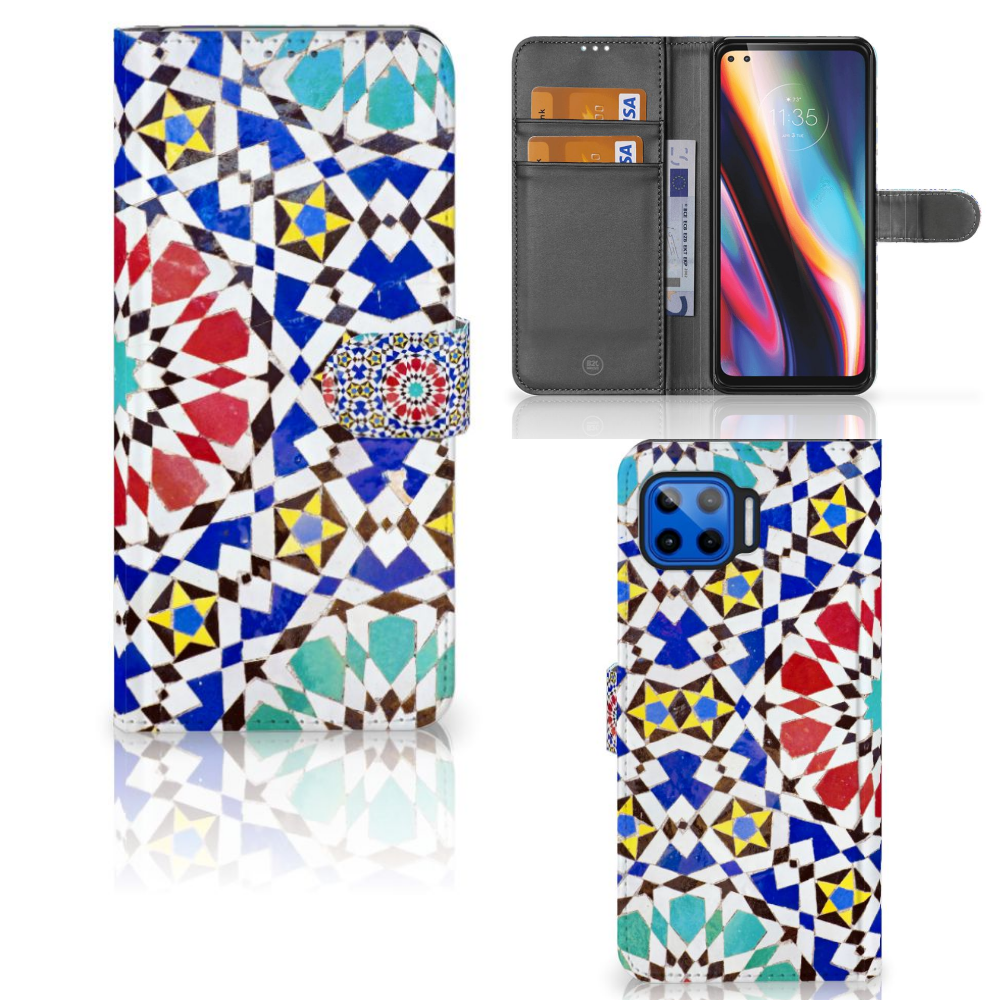 Motorola Moto G 5G Plus Bookcase Mozaïek
