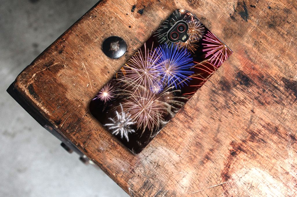Samsung Galaxy Xcover 6 Pro Hippe Standcase Vuurwerk - B2C Telecom