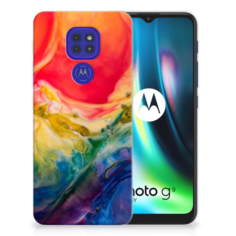 Hoesje maken Motorola Moto G9 Play | E7 Plus Watercolor Dark B2C Telecom