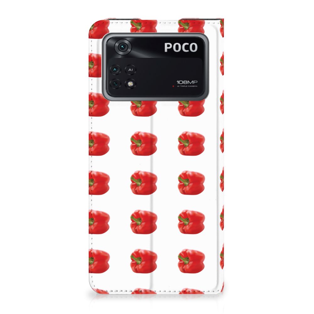 Poco X4 Pro 5G Flip Style Cover Paprika Red - B2C Telecom