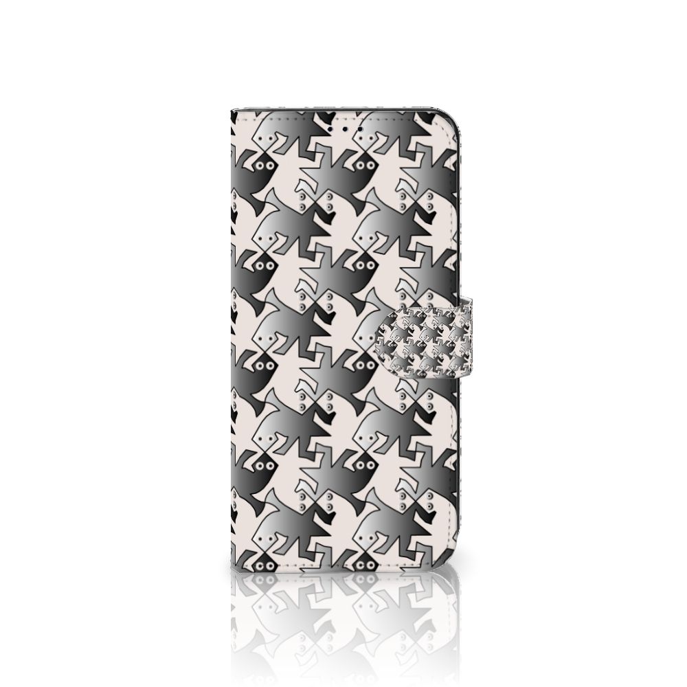 Motorola Edge 30 Pro Telefoonhoesje met Pasjes Salamander Grey