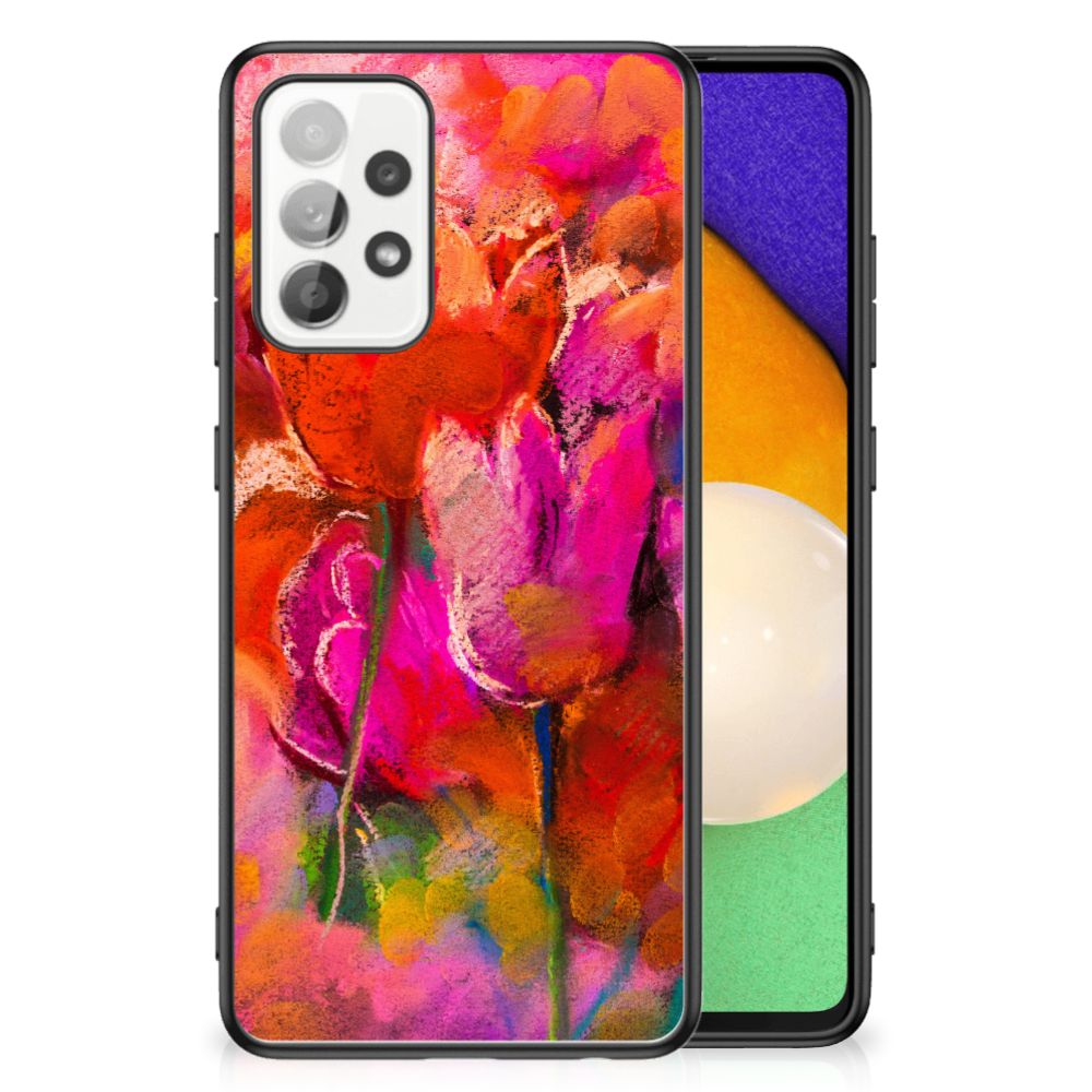 Kleurrijke Telefoonhoesje Samsung Galaxy A52 | A52s (5G/4G) Tulips