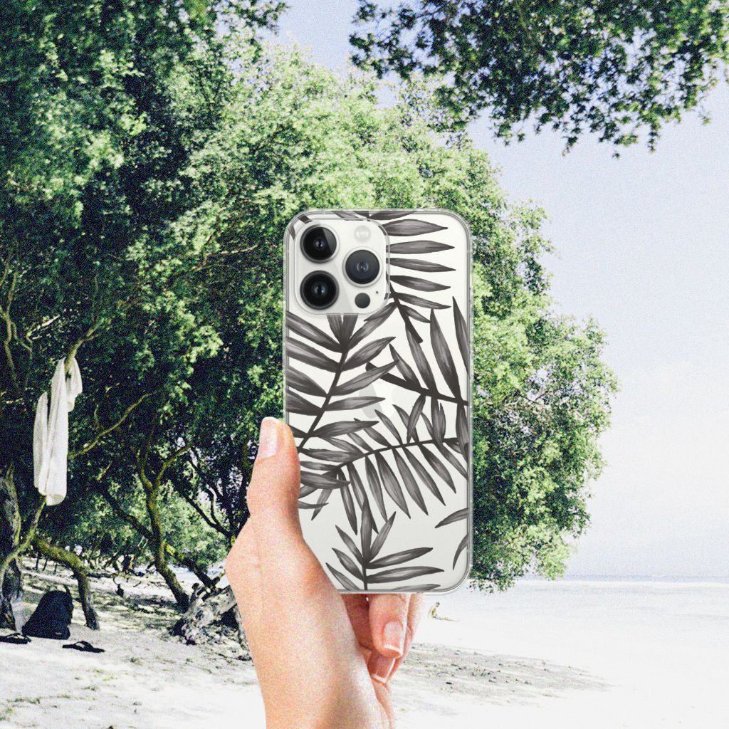 iPhone 13 Pro Max TPU Case Leaves Grey B2C Telecom