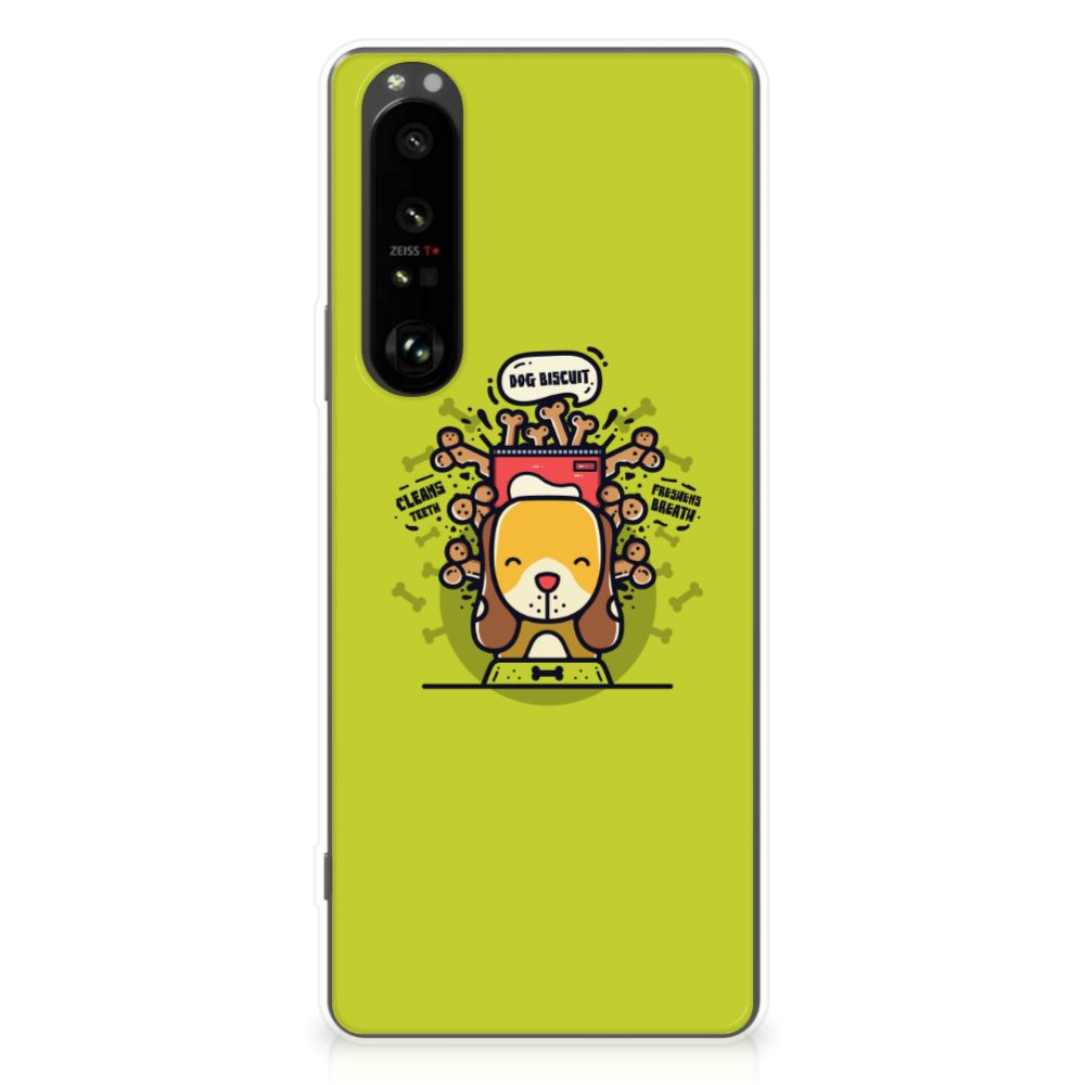Sony Xperia 1 III Telefoonhoesje met Naam Doggy Biscuit B2C Telecom