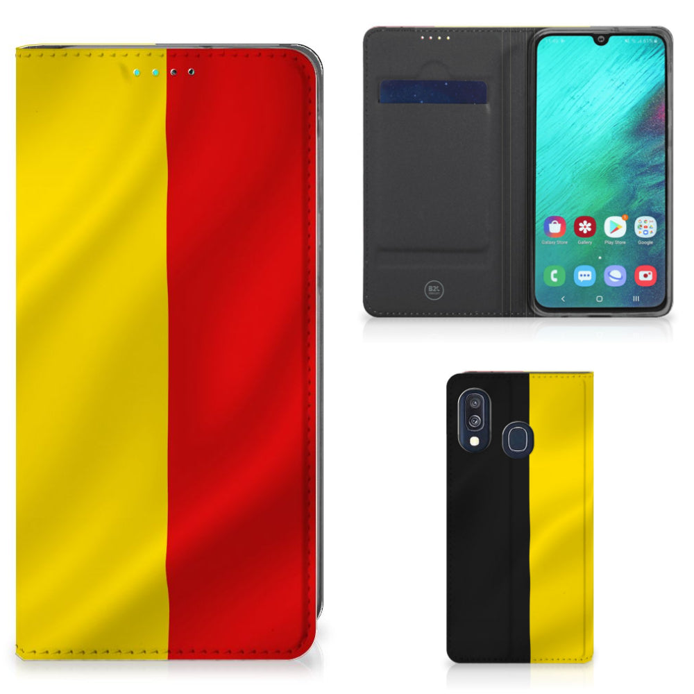 Samsung Galaxy A40 Standcase Belgische Vlag