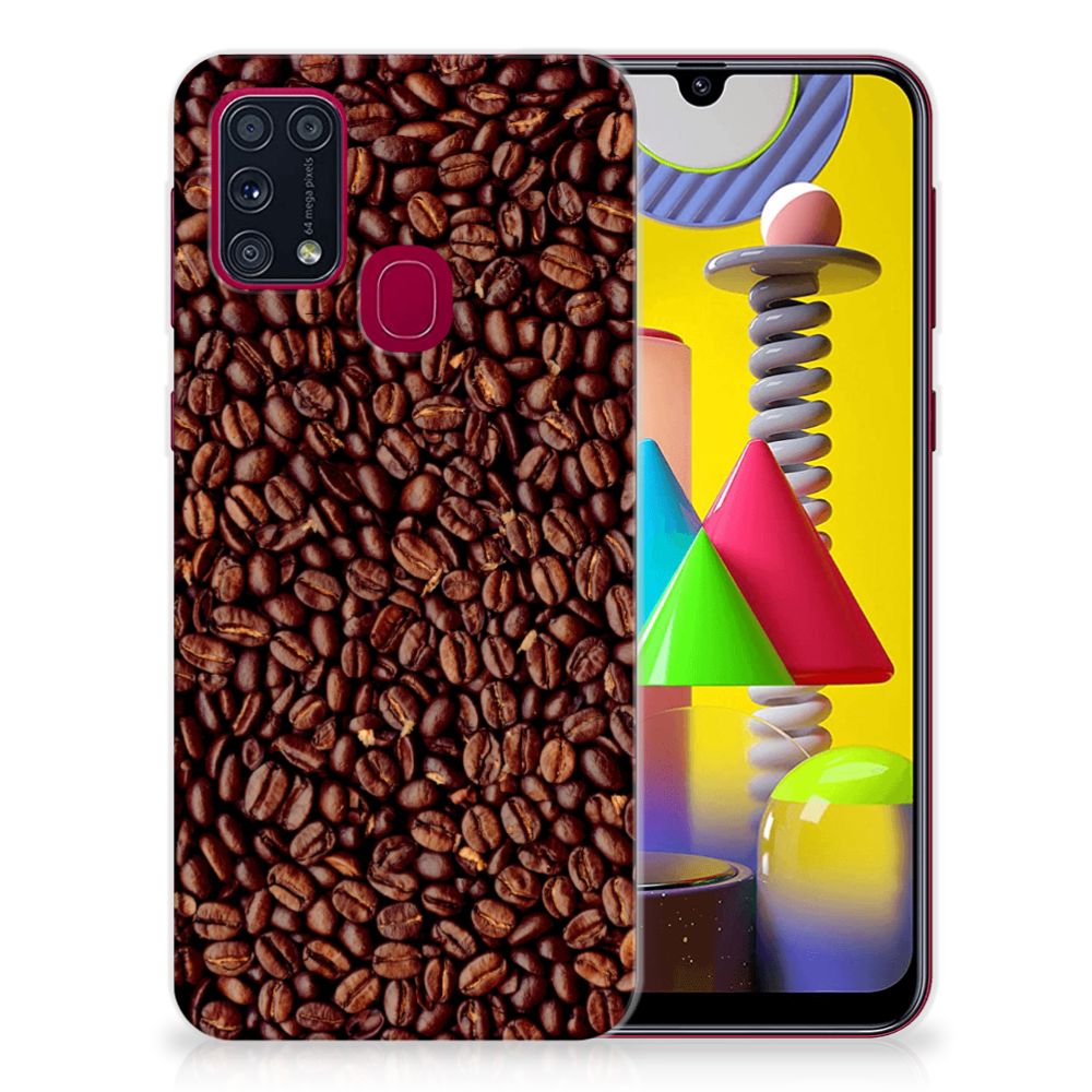 Samsung Galaxy M31 Siliconen Case Koffiebonen B2C Telecom