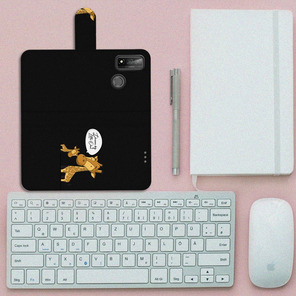 Huawei P Smart 2020 Leuk Hoesje Giraffe