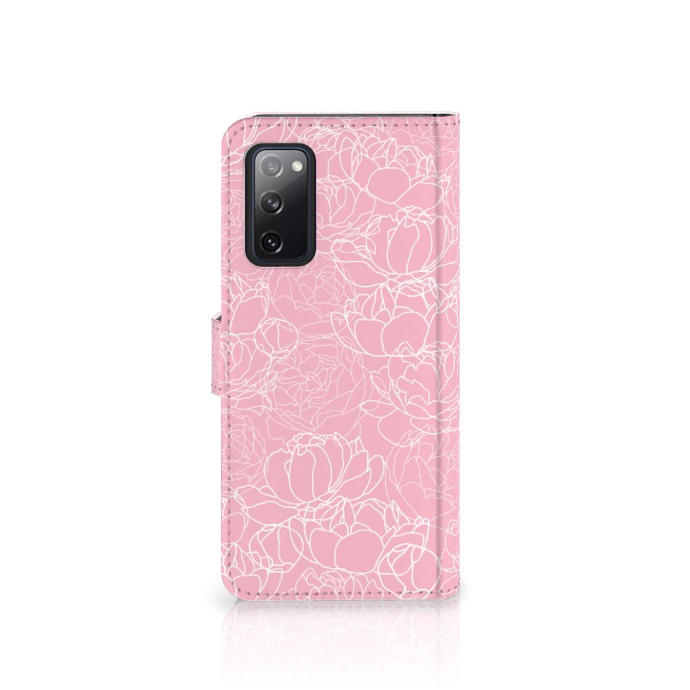 Samsung Galaxy S20 FE Hoesje White Flowers