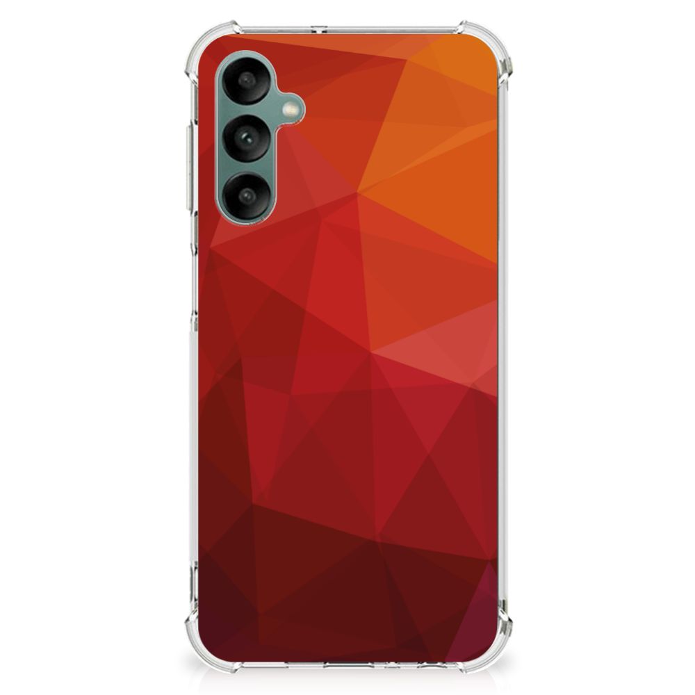 Shockproof Case voor Samsung Galaxy A24 Polygon Red